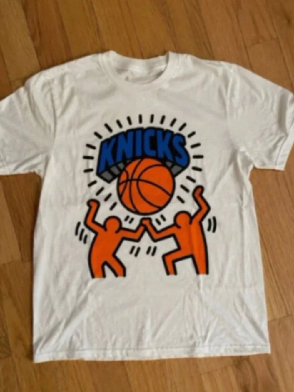 Vintage New York Knicks Graphic Tee Retro NBA Basketball Fan Shirt